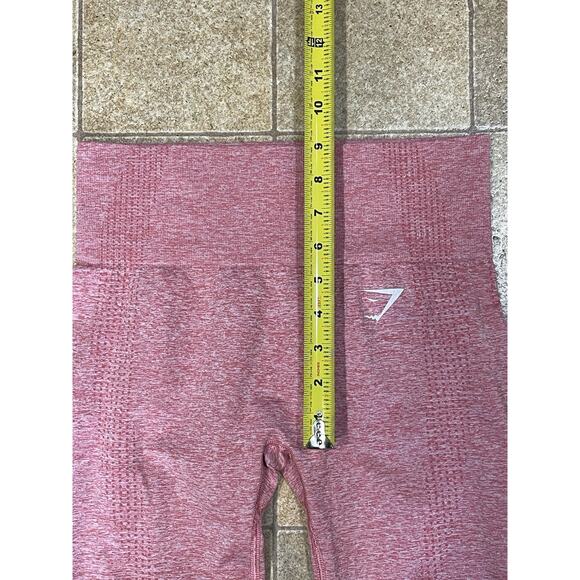 NWOT-Gymshark Vital Seamless Pink Contour Leggings Youth Size 24”X 22.5” - Picture 4 of 9